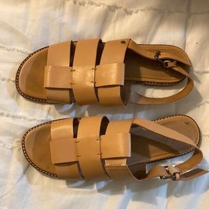 Madewell The Mariam Sandal in tan, size 8.5